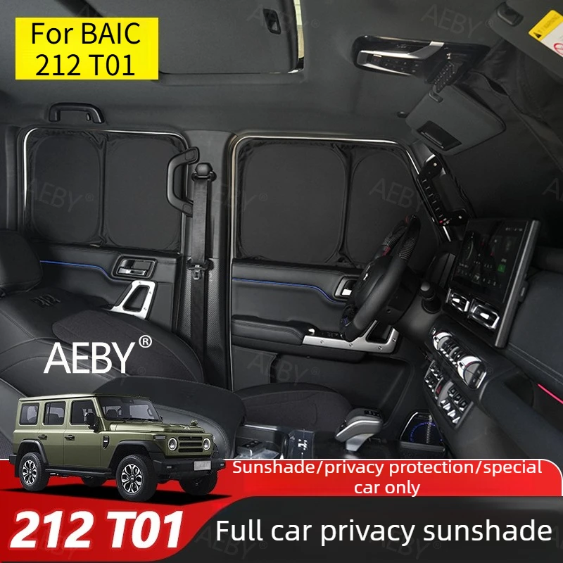 

For BAIC 212 T01 Window sunshade set with full coverage,Full blackout window sunshade,Automotive exterior accessories,privacy