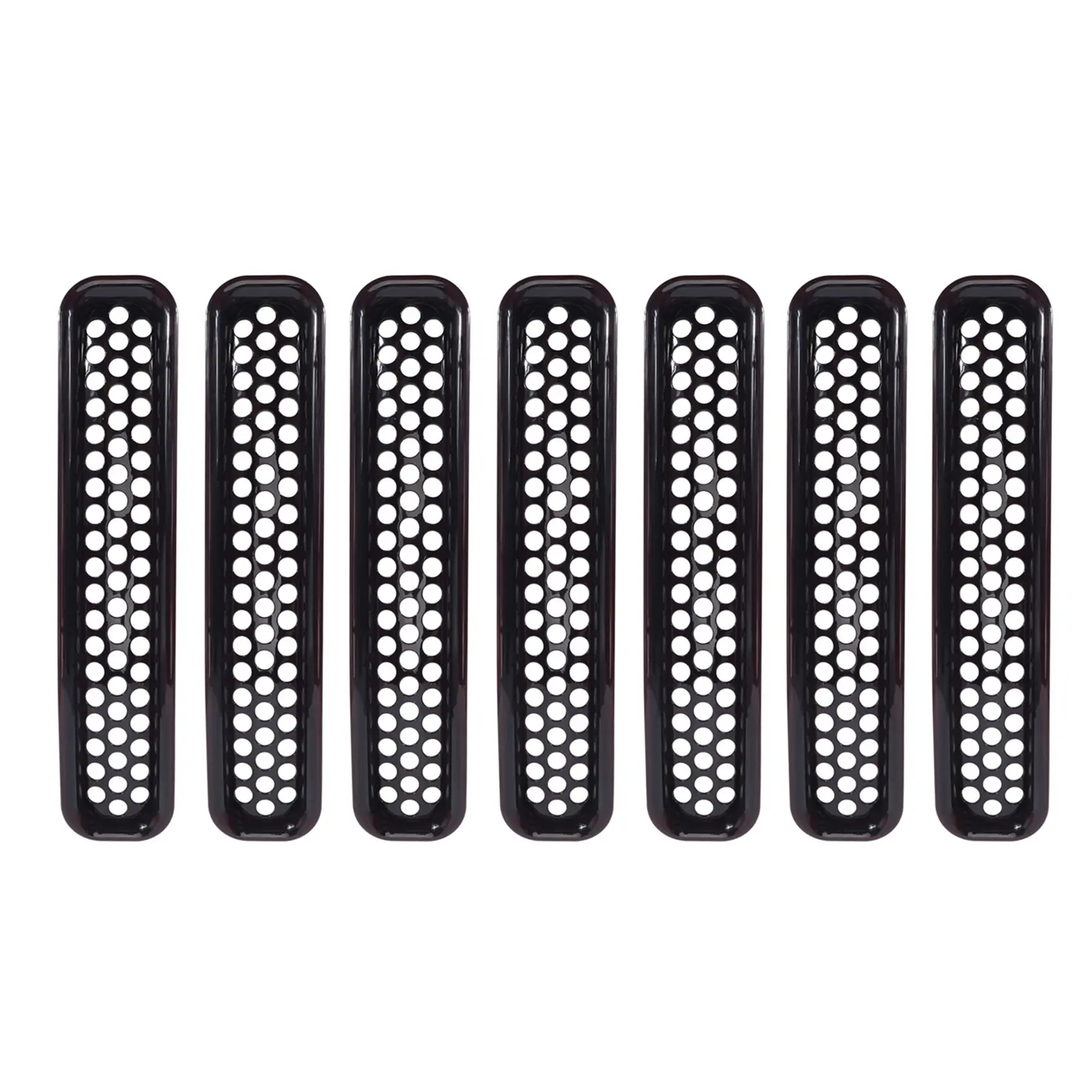 Honeycomb Mesh Front Grill Insere Kit, apto para 1997-2006 Jeep Wrangler TJ e ilimitado, 7 peças