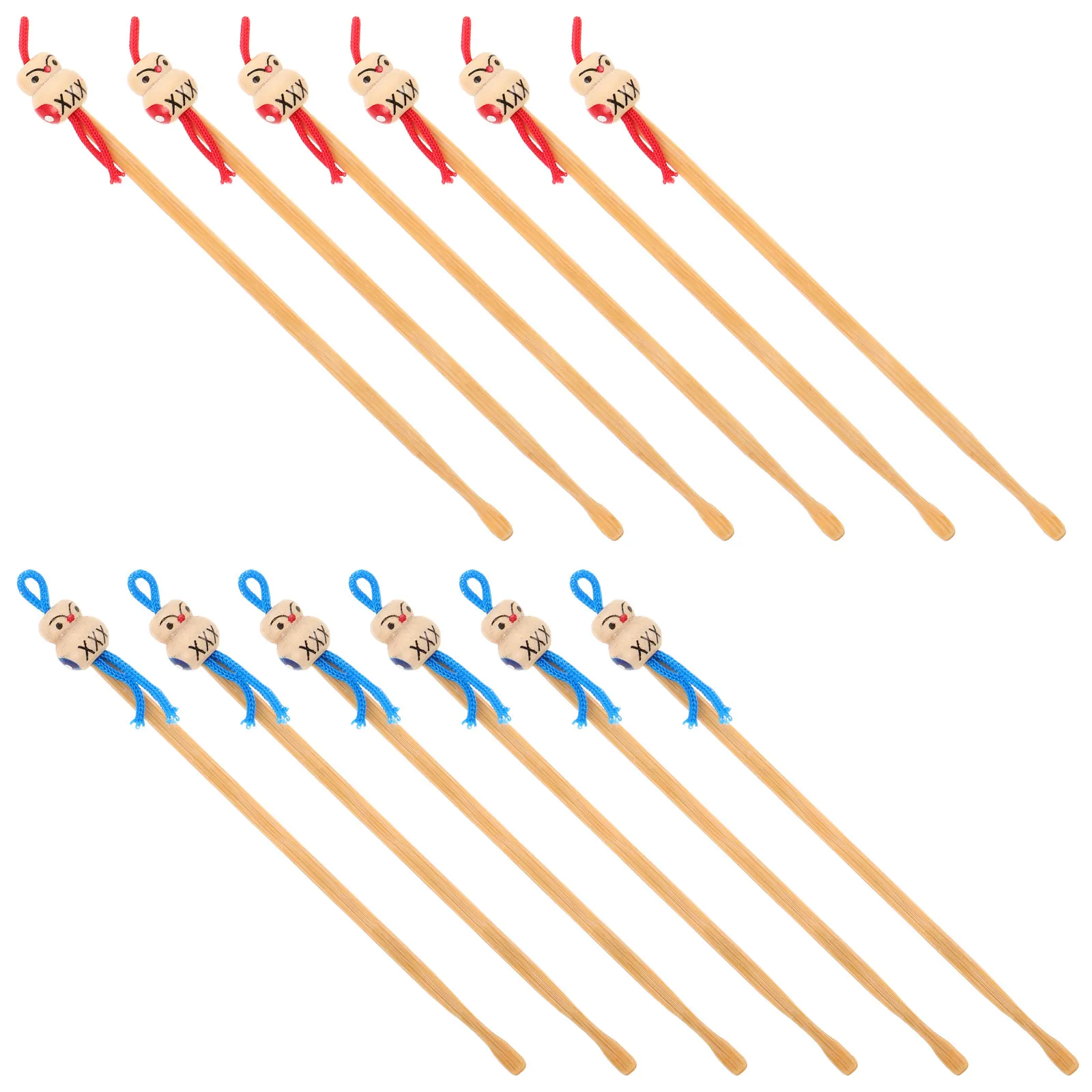 

12Pcs Bamboo Earwax Removal Spoon Handcrafted Gentle Ear Cleaner Tool Portable Ear Cleaning Spoon for Home Travel Earwax Remover