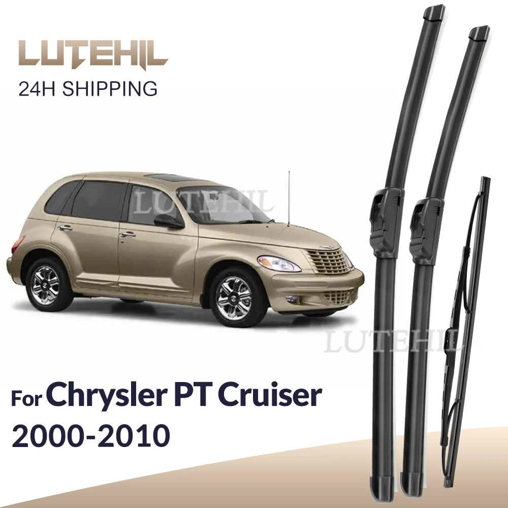 

For Chrysler PT Cruiser 2000-2010 2001 2002 2003 Wiper Front&Rear Wiper Blades Windshield Windscreen Window Brushes 21"+20"+16"