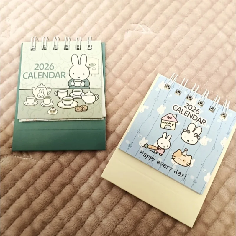 2026 Miffy Schreibtischkalender Anime-Standkalender Täglicher Wöchentlicher Terminplaner Organizer Schreibwaren Bürobedarf