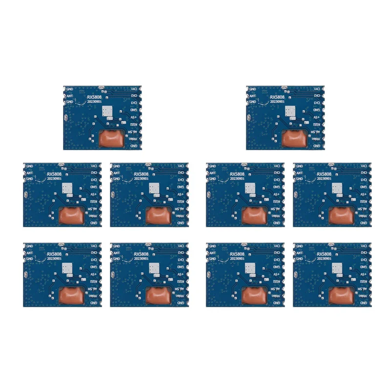 ABZW 10 Uds FPV 5,8G Mini módulo receptor de Audio y vídeo inalámbrico RX5808 para sistema FPV helicóptero RC