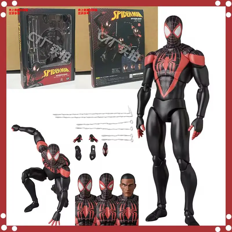 

Mafex Spider-Man Animated Character Miles Morales Ultimate Comic Book Spider-Man Shfko Statue Toy Model Birthday Gift Mafex 092