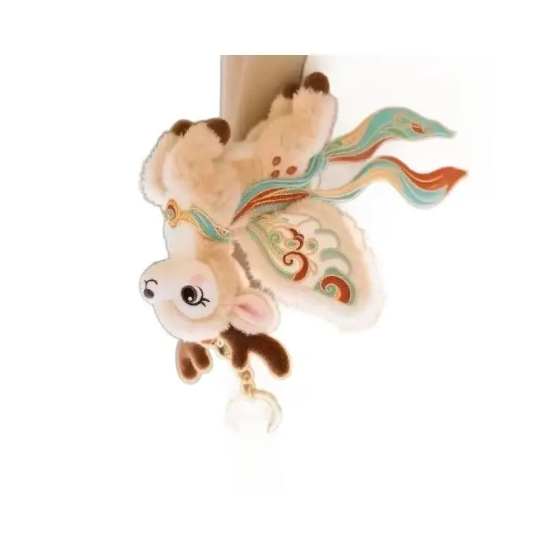 

Летящая кошка Дуньхуан, девятицветный олень, вышитый узор облака, лента, плюшевая игрушка, милое подвесное украшение для сумки, кукла, брелок