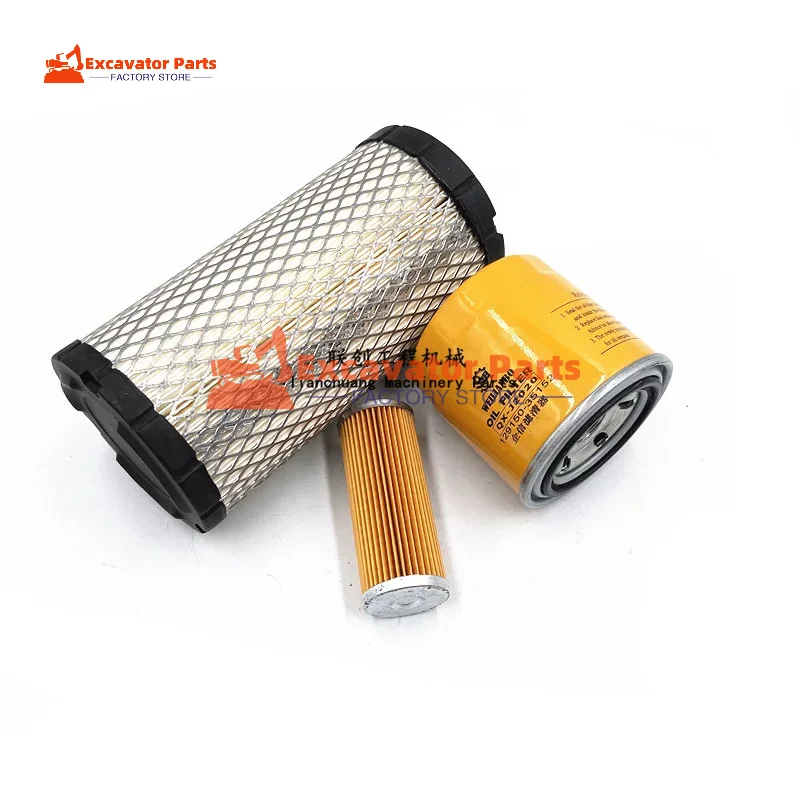 For Applicable Hitachi ZAX EX20US 3Air Filter Oil Filter Diesel Filter Core Paper Filter Maintenance Filter Excavator Parts