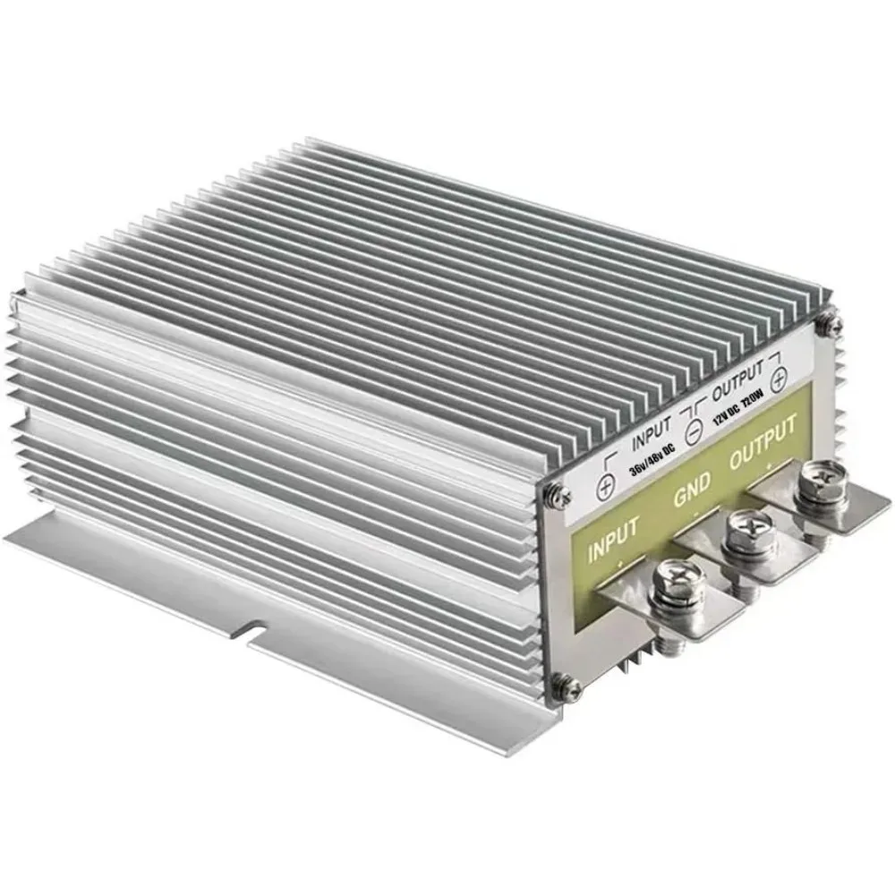50A 60A 600W 720W Golf Cart 48V 36V Step Down to 12V Converter Voltage Regulator Golf Cart DC Buck Voltage Converter Waterproof