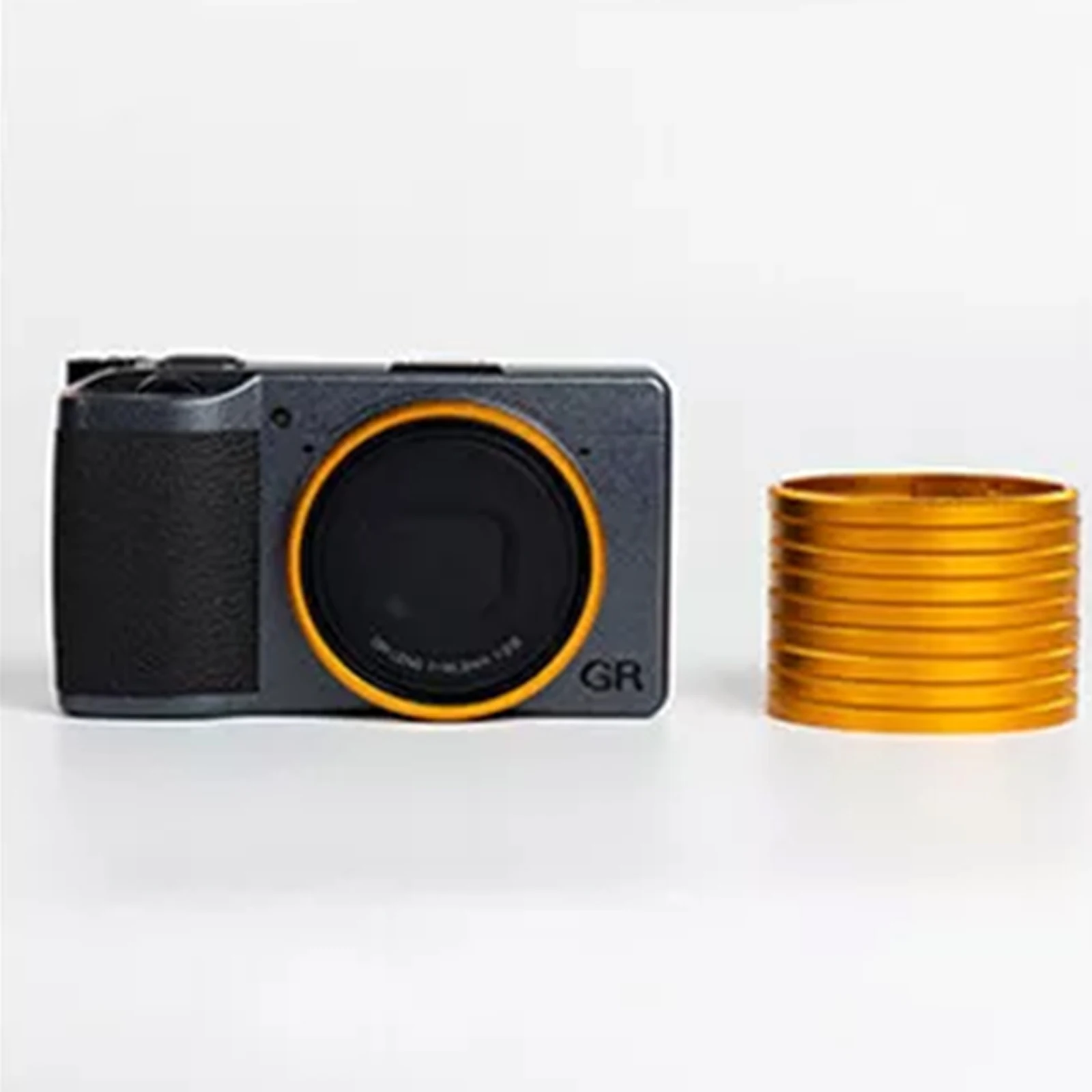 New Aluminum lens adapter ring Metal hot shoe protective cover Colorful decorative ring protective cap for Ricoh GR2