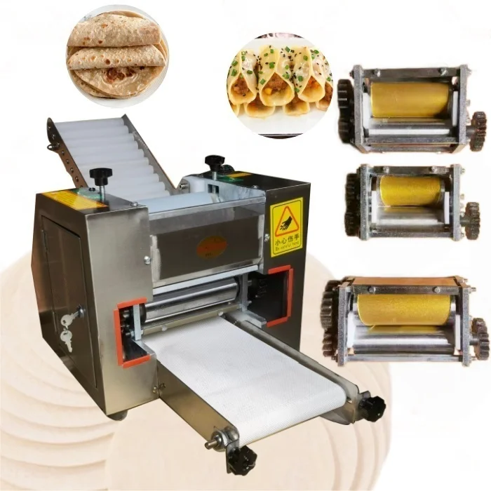Automatic Disc Ruti Roti Chapati Maker Gyoza Dumpling Skin Wrapper Making Machine Flour Tortilla Machine