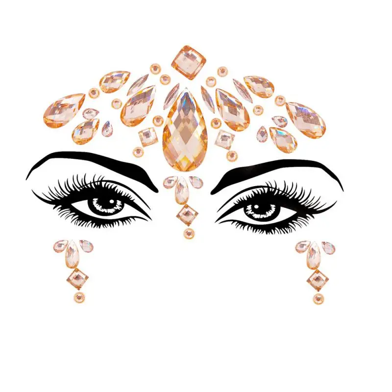 Eyes Face Makeup Temporary Tattoo Self Adhesive Beauty Butterfly Jewels Stickers Festival Body Art Decorations Nail