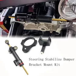 For TIGER 900GT TIGER900 RALLY Tiger 850 Motorcycles Adjustable Steering Stabilize Damper Bracket Mount Kit