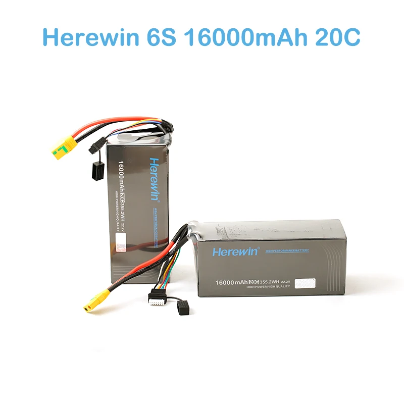 Herewin 16000mah Battery 22.2v 20C shaft battery Agricultural plant protection UAV battery 1pc