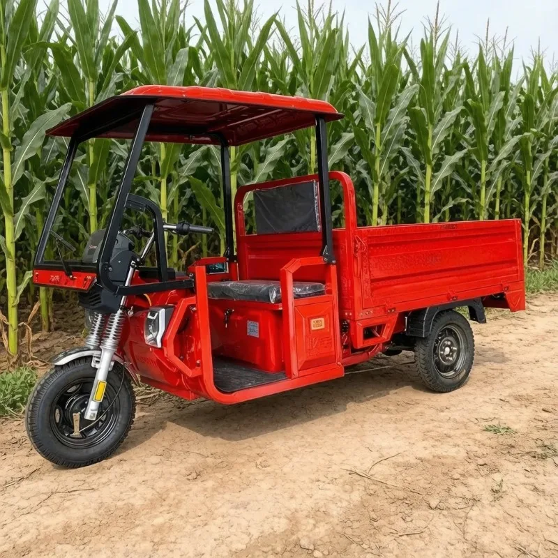 Wholesale Motorized Tricycle Adult Cargo Transport Tricycle High-power Three Speed Tricycle for Cargo Loading and Unloading