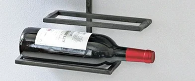 8 Bottle Urban Wall Metal Wall Mounted Wine Rack Decorative Modular Wine Rack