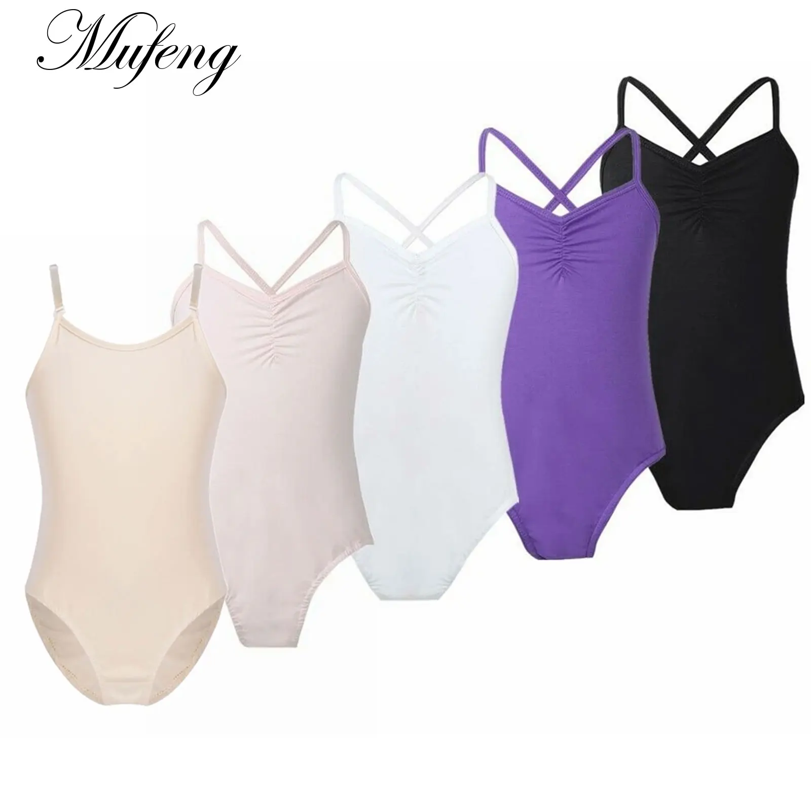 Kleinkind Kind Mädchen Gymnastik Trikot Ballett Tutu Trikots Ballerina Dance Wear Bodys Baumwolle Body für Tanz Performance