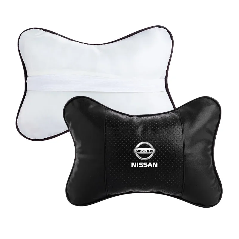 Car Neck Pillows Car Headrest Cushion Support Seat Accessories For Nissan Nismo GTR Tiida Sylphy Teana X Trail Wheel Center Caps