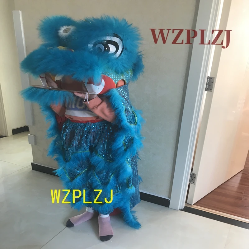 Wink fun 12 inch 2-5 Age Lion Dance Costume Royal kid Children Christmas Performance Game Party Carnival   Festival Parade Stage