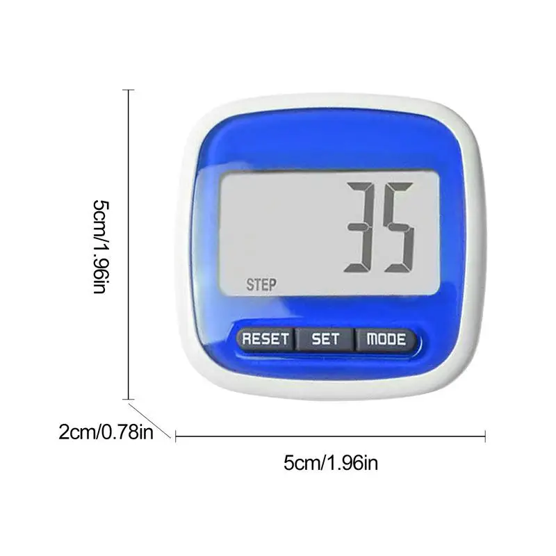 3D Mini Digital Pedometer Step Counter Digits Display High Clearly Distance Counting Calories Pedometer With Clip For Running