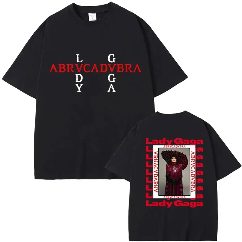Lady Gaga Abracadabra T-Shirt Unisex Mode T-Shirt für Männer Frauen Vintage Kleidung Sommer Tops 2025, Kurzarm Streetwear
