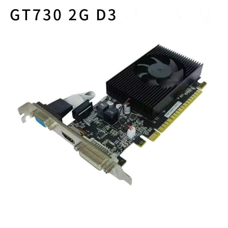 New GT730 graphics card 2G desktop, server full height half height graphics card PCI-E game graphics card