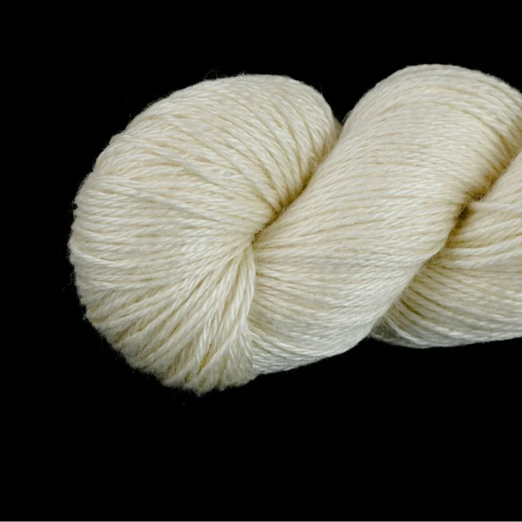 100g Undyed Blank Yarn,   Silk Yak Down Blended Base Yarn, Special Dyeable Raw White Thread for DIY Hand Dyeing Knitting Crochet