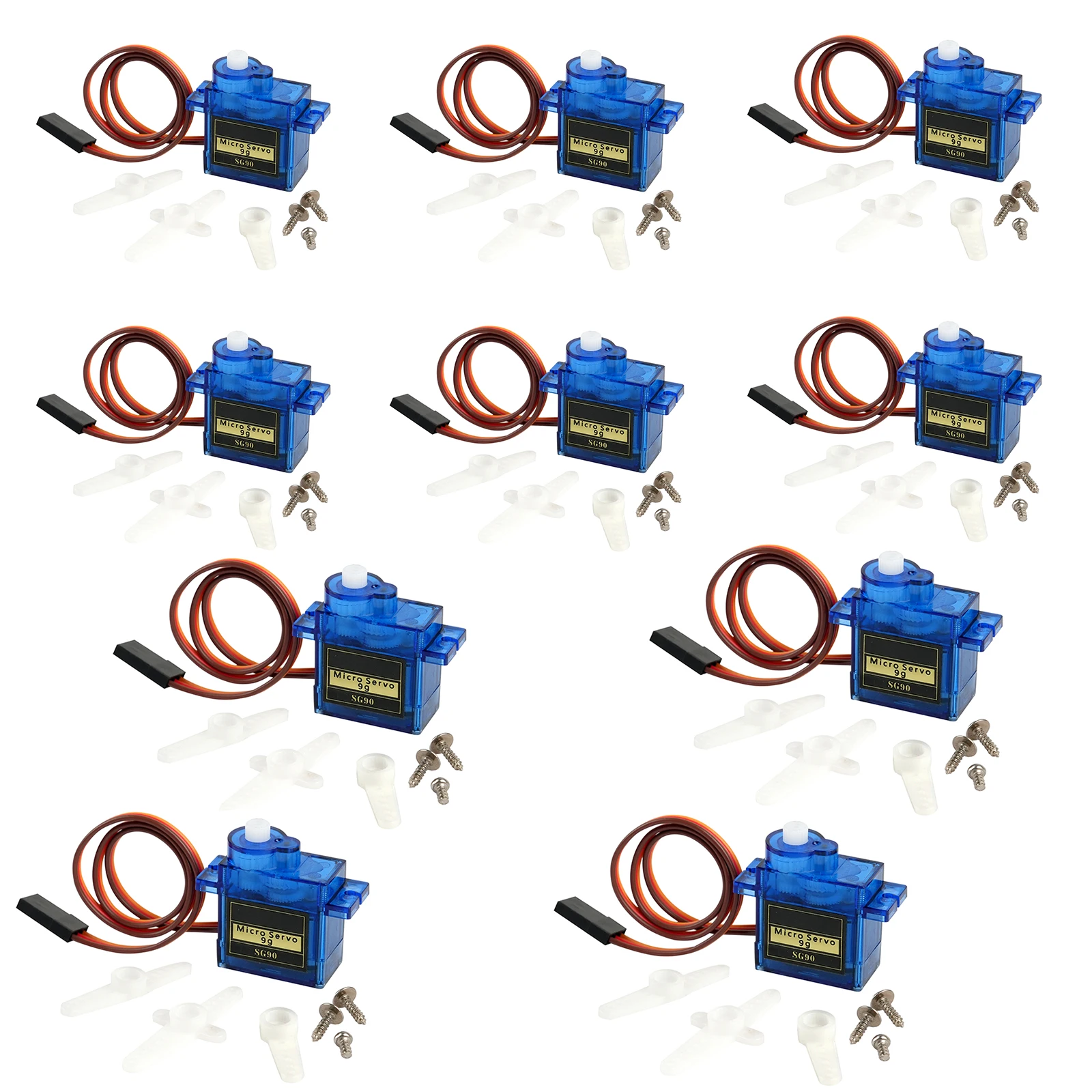 1/2/5/10pcs SG90 Servo Motor Micro 9g 180/270° Angle Controllable 360° Rotation Mount Servos For Arduino DIY RC Car Toy Airplane