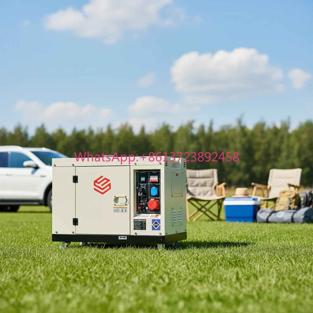 High Performance Low Noise Diesel Generator Set 3kW 5kW 10kVA 15kVA Compact Silent Set for Home and Outdoor Use