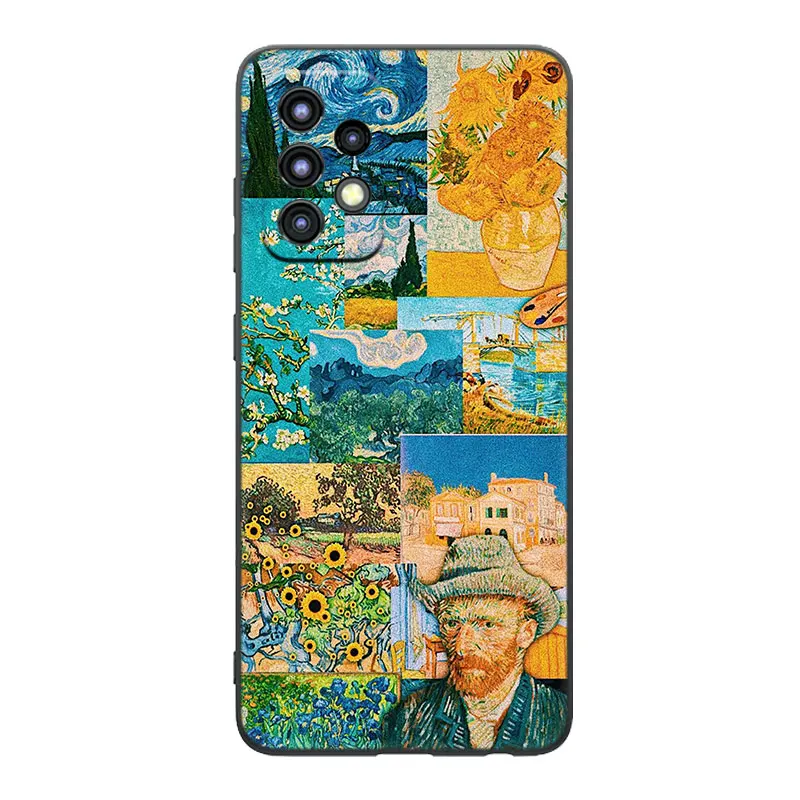 Vintage Van Gogh Starry Sky Case For Samsung A04S A04E A12 A13 A14 A22 A23 A32 A33 A34 A50 A51 A52S A53 A54 A70 A71 A72 A73 5G