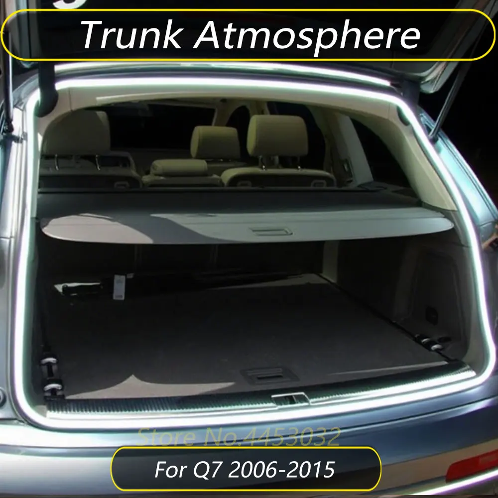 لأودي Q7 4L 2006-2015 سيارة جذع LED مصباح لتهيئة الجو قطاع عدة سهلة التركيب مشرق الإضاءة الداخلية 157 بوصة 12 فولت