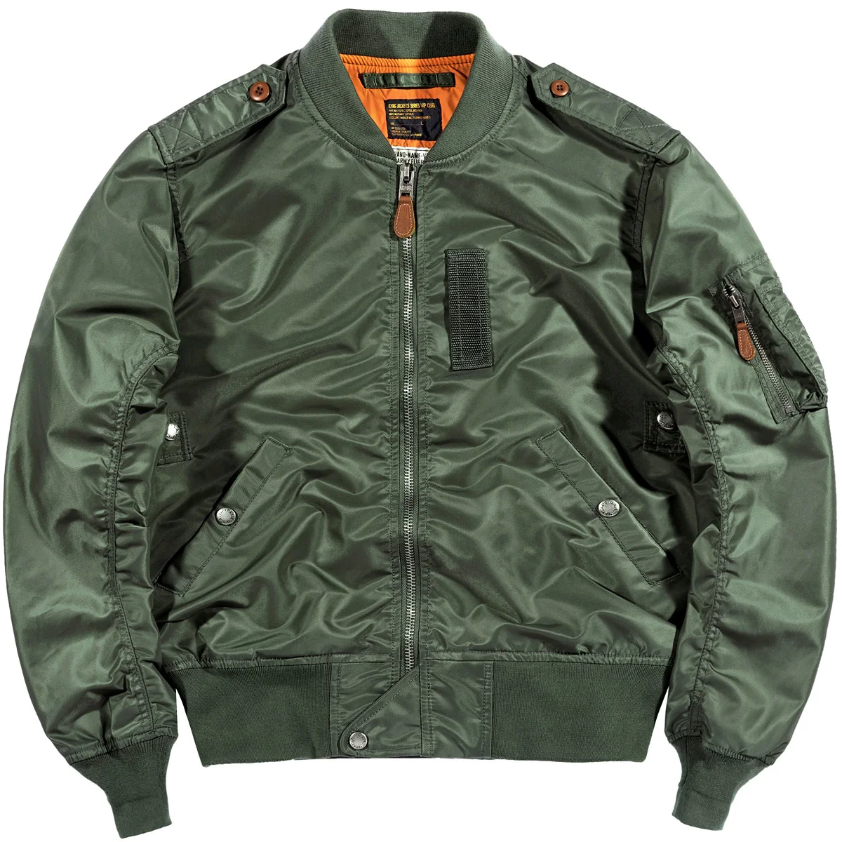 

VIP New MA Pilot Jaet Men's Large Size Baseball Sle Spring Autumn Thin Workwear Loose Flight Suit Trendy Youth Faion