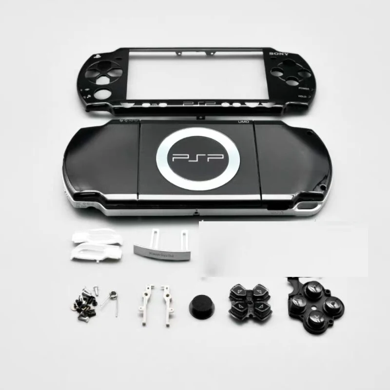 3 Colors for PSP 2000 PSP2000 High Quality Replacement Full Housing Case Complete Shell Button + Sticker + Screw