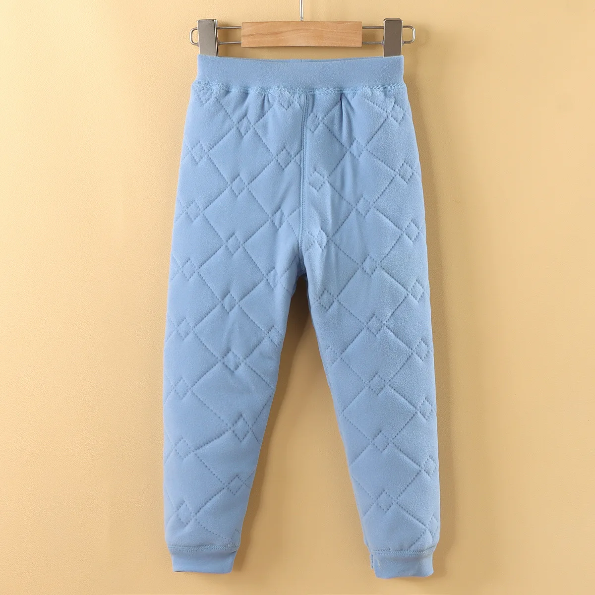 Kids School Uniform Cotton Pants Three Layer Wrap Strip Fall Winter Wool Silk Thick Warm Pants Boys Girls Students
