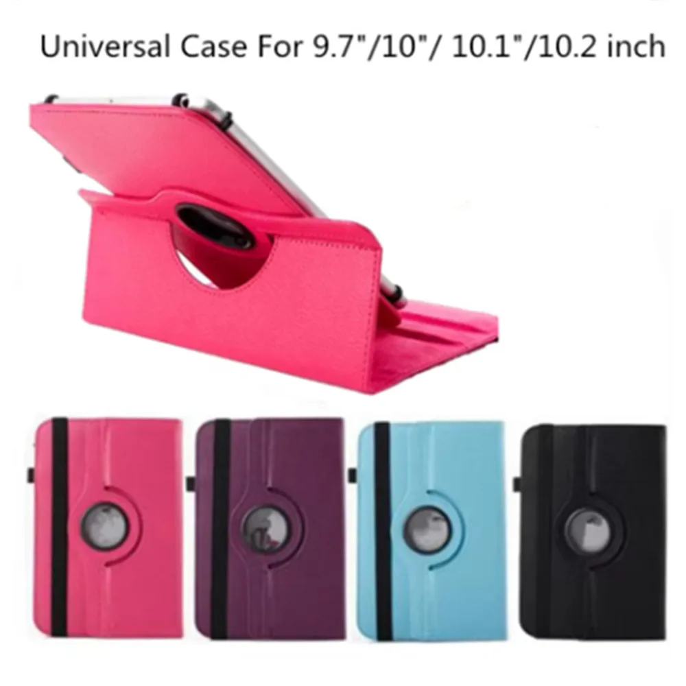 

360 Rotating Universal PU Leather Case For 9.7"/10"/ 10.1"/10.2 inch Funda Cover for Samsung Huawei T5 Lenovo TAB E10 M10 P10