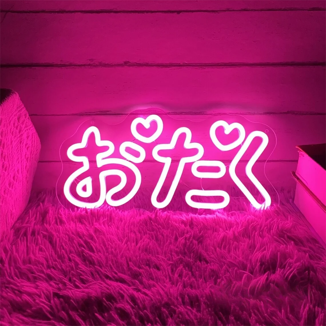 

Otaku Neon Sign Custom Cute Japanese おたく LED Neon Sign Game Room Light Up Sign Wall Decor Gift For Gamer Home Girl Bedroom Decor
