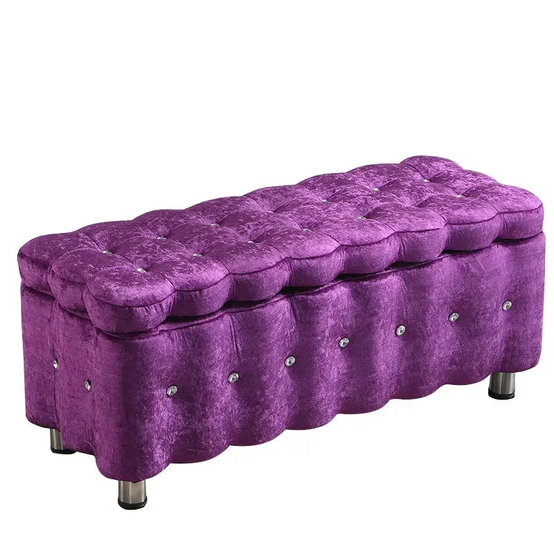 Household door entry shoe change stool manufacturer wholesale clothing store storage stool cloth sofa storage stool bedroom beds