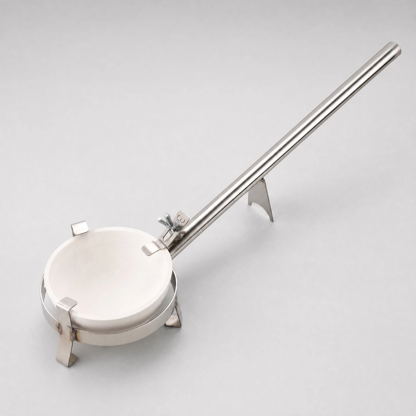 Stainless Steel Crucible Holder with Long Handle Adjustable Crucible Bowl Holder Melting Tool Versatile Firm Grip