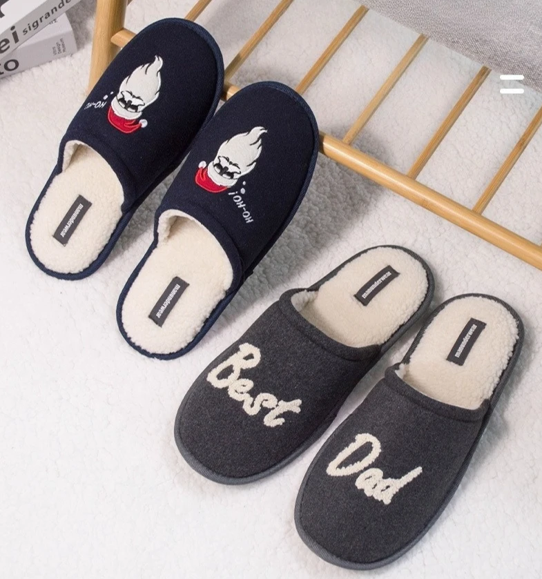 

Wholesale Casual Fluffy Women's Slippers Home Plush Mama Designer Winter Woman Shoes Flat Platform Elegant Footwear Fur Slides