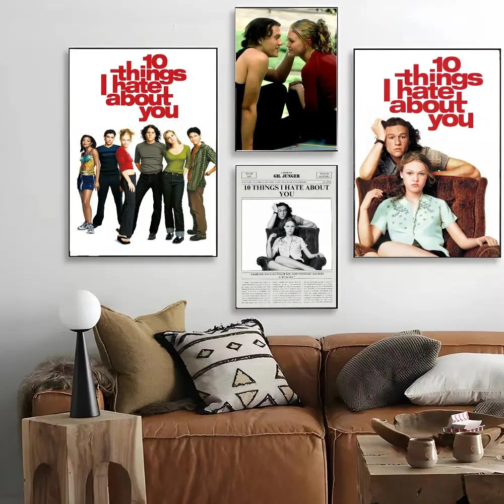 Romantic Comedy 10 Things I Hate About You Poster HD Decorative Wall Art for Living Room Bedroom Café Stylish Home Décor Gift