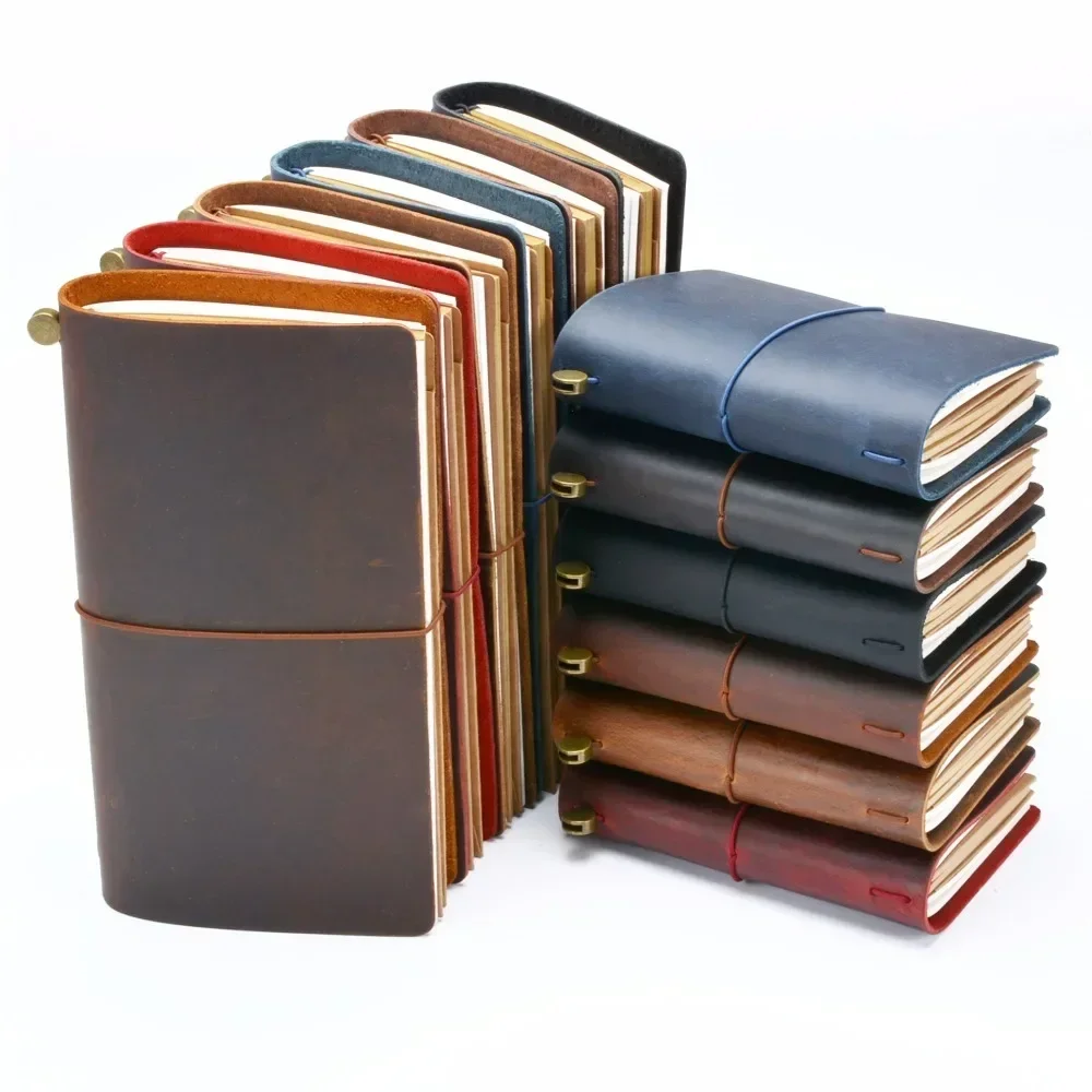 Moterm Bestseller 100% Echtes Leder Notizbuch Handgefertigtes Vintage Rindsleder Tagebuch Journal Skizzenbuch Planer TN Reise-Notizbuch-Einband