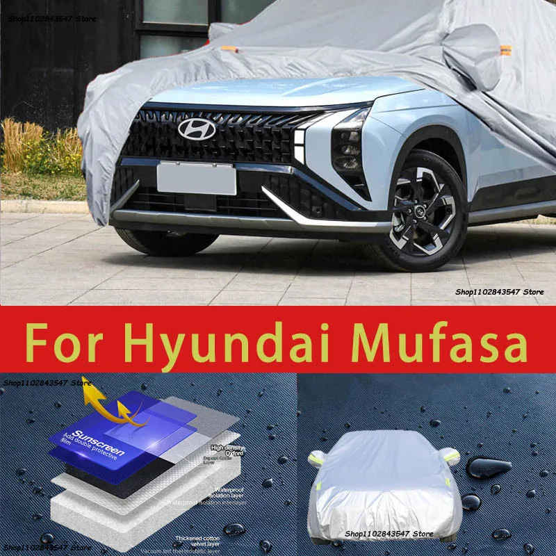 

For Hyundai Mufasa Car protective cover, sun protection, cooling protection, car clothing, car paint protection auto