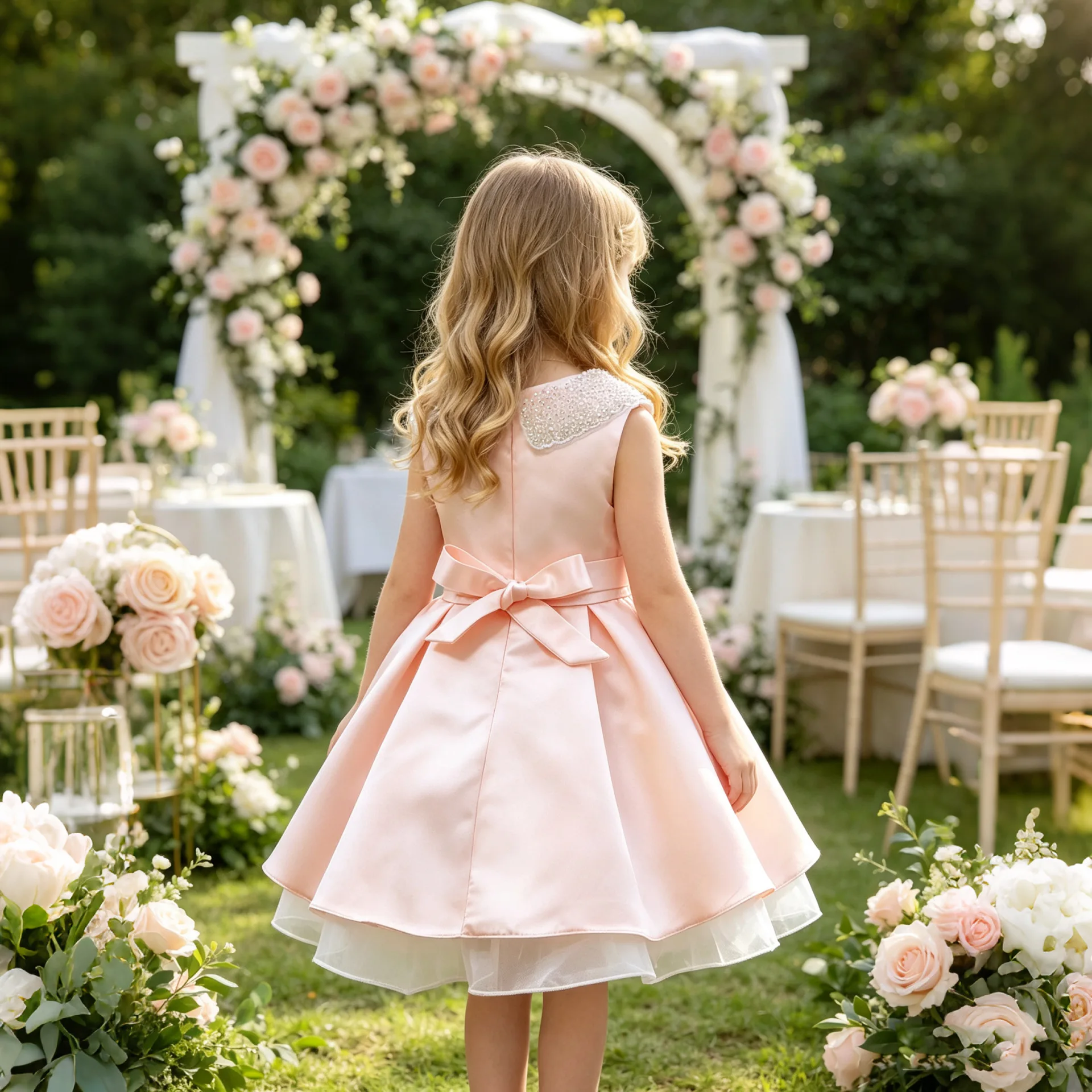 Children Princess Dresses Girl Brief Dress for Girls Child Clothes Bow