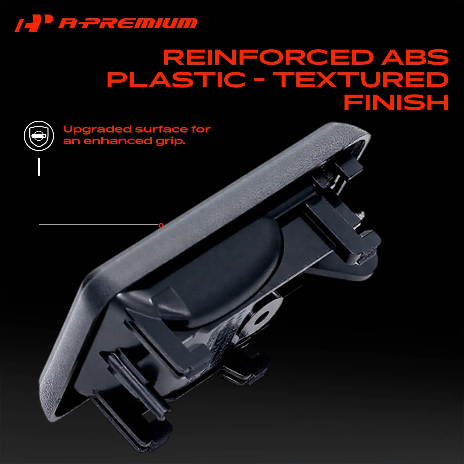 A-Premium 2x Front or Rear Black Interior Door Handle for Toyota Corolla 1988-1993 Tacoma 1995-2000 4Runner 1989-1995 Geo Prizm