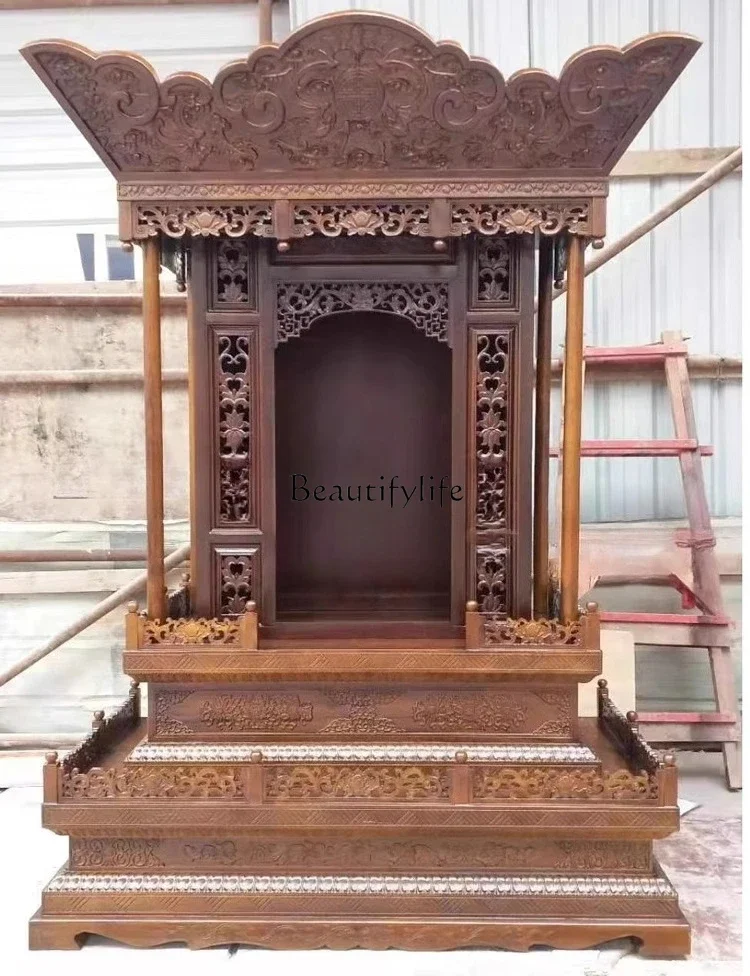 

yj5 Buddhist shrine solid wood statue for custom-made