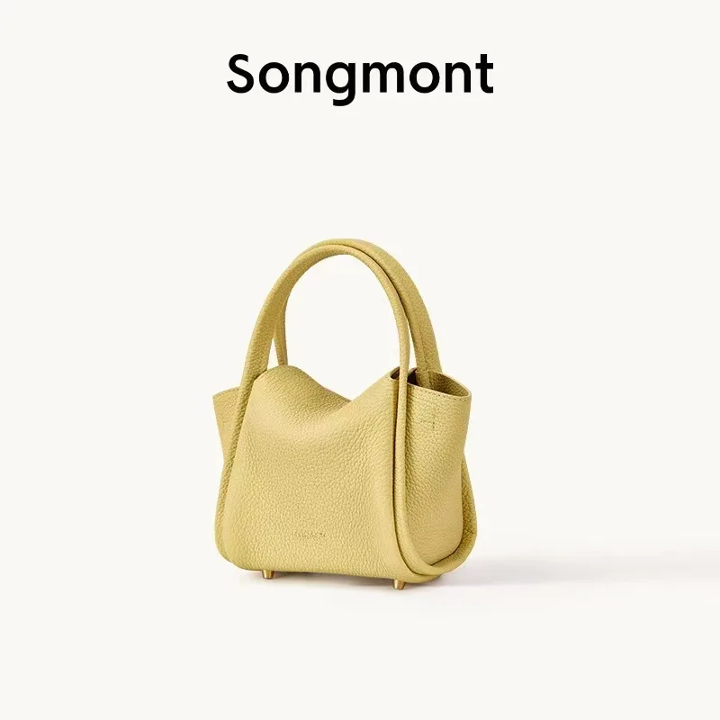 songmont-vegetable-basket-top-layer-cowhide-handbag-crossbody-small-phone-bag-high-quality-handbag-for-women