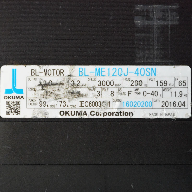 OKUMA-servomotor, BL-ME120J-40SN