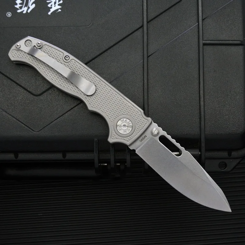 New AD20 Folding Knife Titanium Alloy D2 Steel High Hardness Small Knife Outdoor Camping Pocket Knife