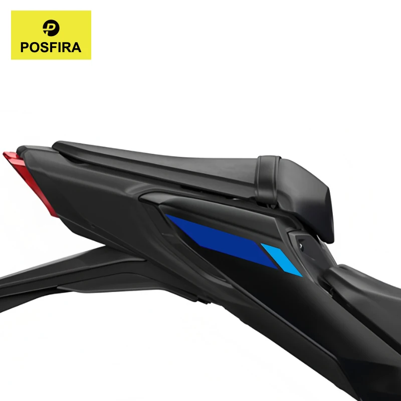 POSFIRA Motorcycle Rear Seat Panel Sticker Vinyl Decals for Yamaha MT03 MT 03 MT-03 2025 Motorbike Decoration Accessories