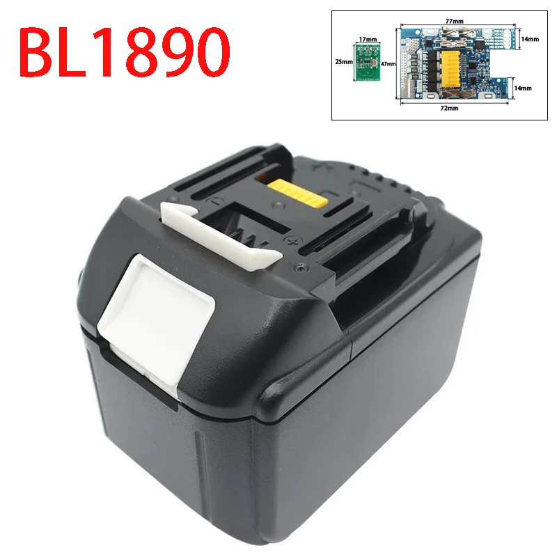 New for Makita 18V 9.0Ah Sticker Label PCB Charging Protection Circuit Board Housing Case BL1890 Lithium-ion Battery Case 15cell