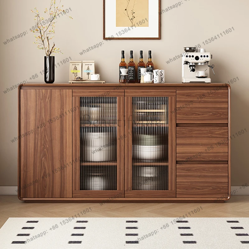

Modern Solid Wood Sideboards Nordic Originality Living Room Storage Kitchen Cabinets Shelf