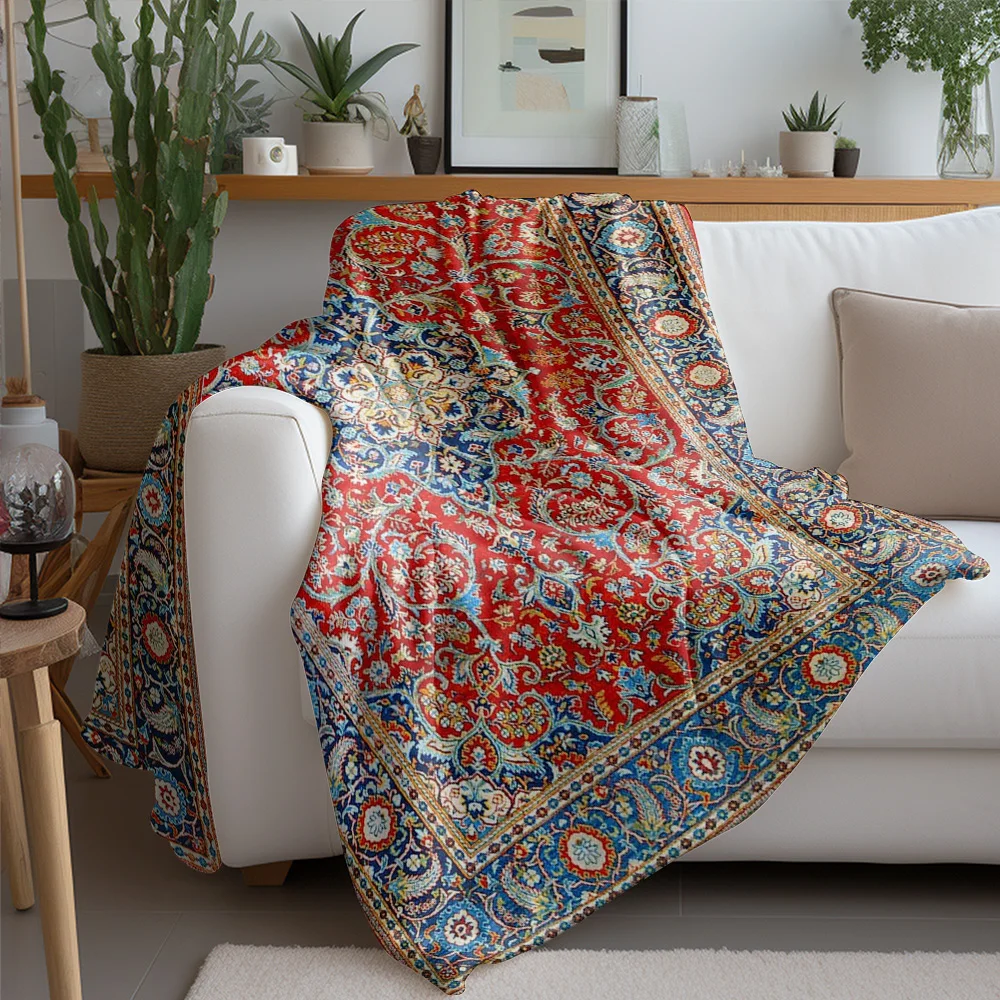 Turkish Vintage Embroidered Rug Traditional Area Carpet Handmade Kilim Rug Home Decor Cushion Cover Gift