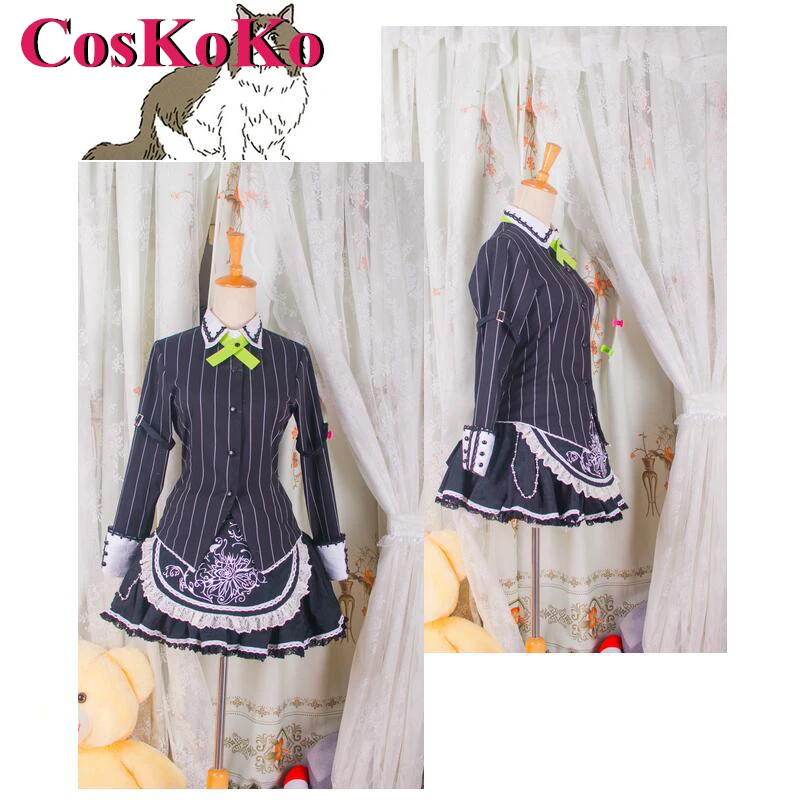 CosKoKo [Customized] Izayoi Sakuya Cosplay Anime Game Touhou Project Costume Sweet Lovely Maid Uniform Party Role Play Clothing